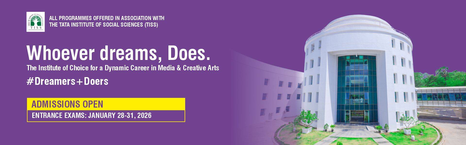 Admissions Open Homepage Banner